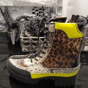 Animal print boots